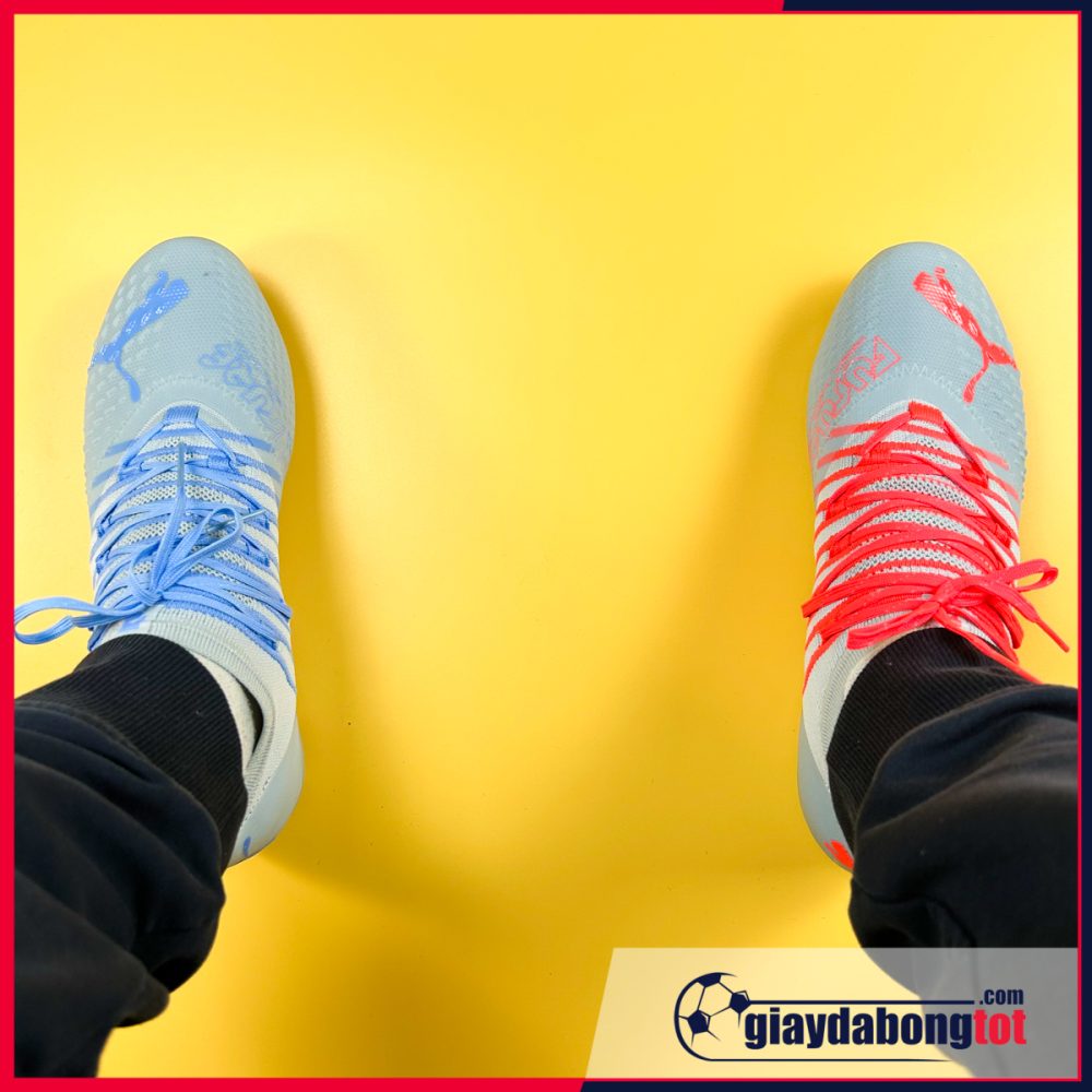 Giày Đá Banh Puma Future Z 1.4 MG Xám vạch cam (2 màu)