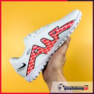 giay da bong tre em nike mercurial vapor 15 academy tf trang vach do