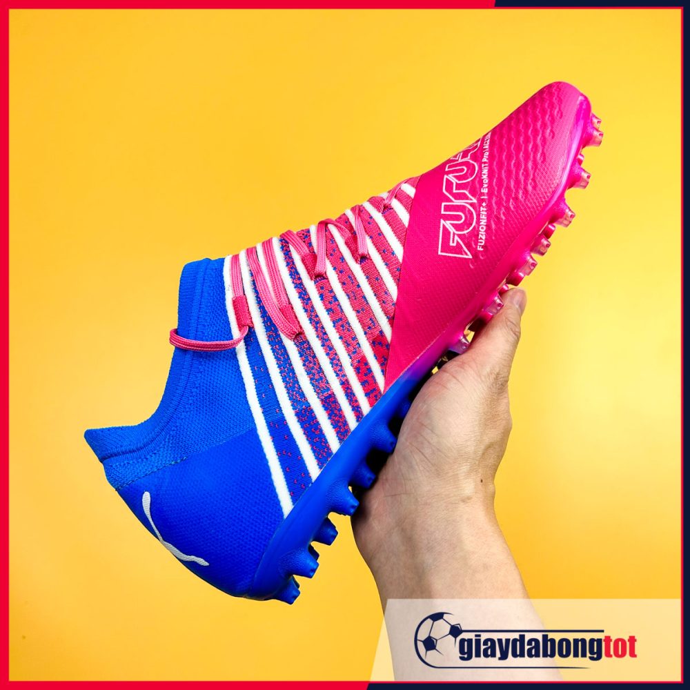 Giày đá bóng Puma Future Z 1.4 MG Hồng xanh