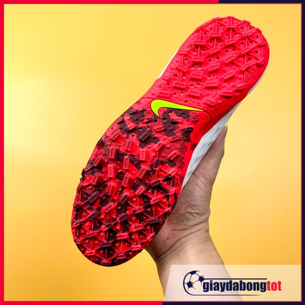 Nike Tiempo 8 Pro TF Trắng xám vạch đen đế cam