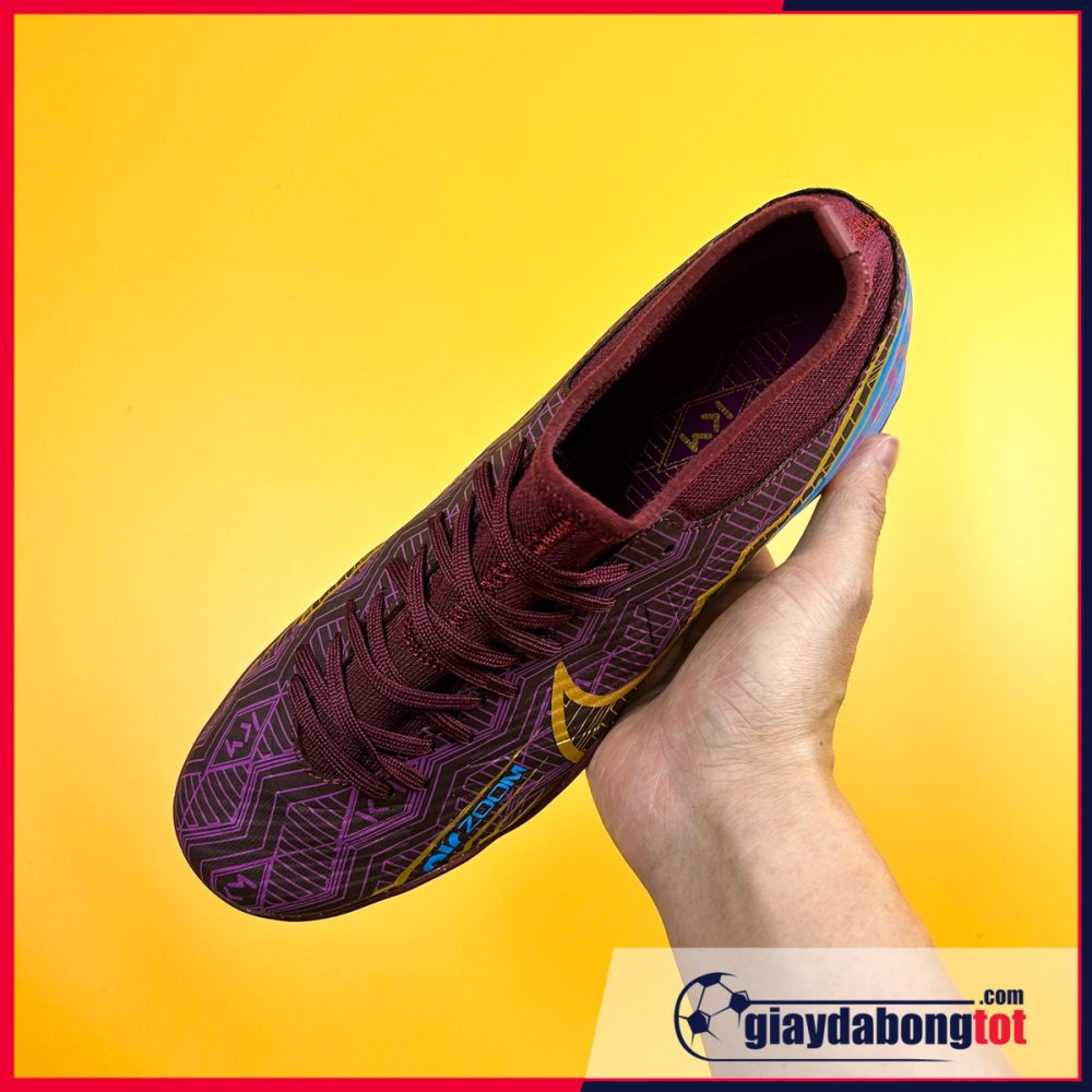 Nike Mercurial Superfly 9 Academy TF Tím vạch vàng Mbappe