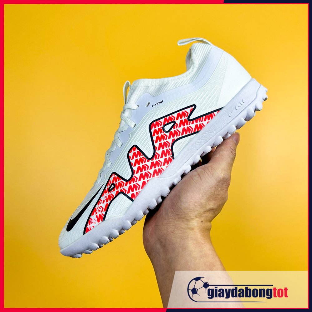 Nike Mercurial Vapor 15 Pro TF Trắng đỏ vạch đen (Kids)
