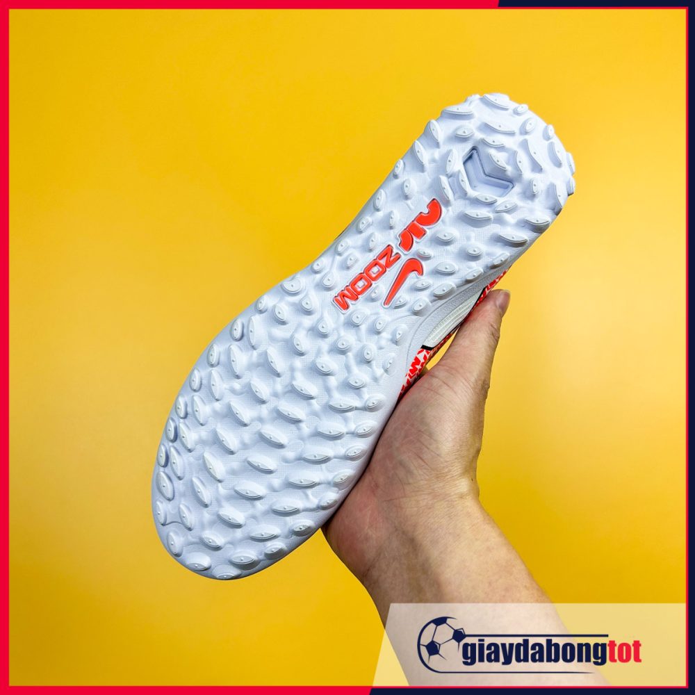 Nike Mercurial Vapor 15 Pro TF Trắng đỏ vạch đen (Kids)