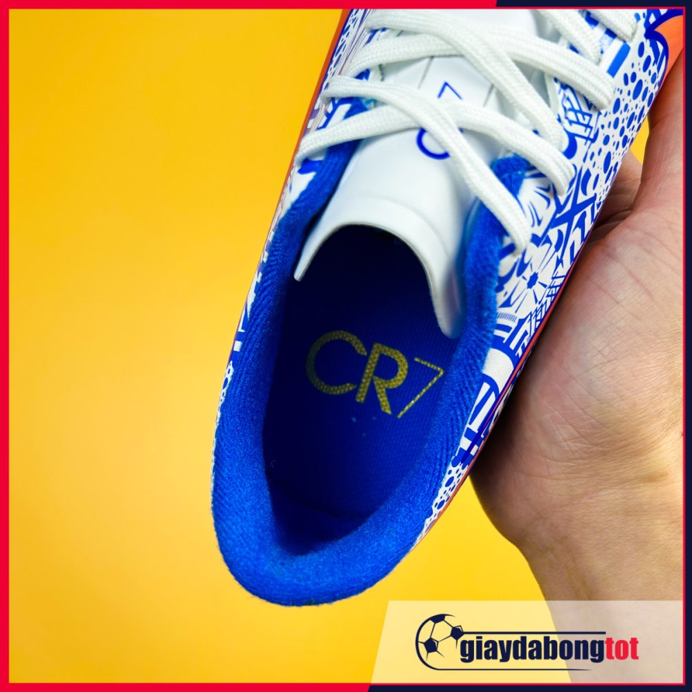 Nike Mercurial Vapor 15 Academy TF Trắng xanh CR7 (RE)