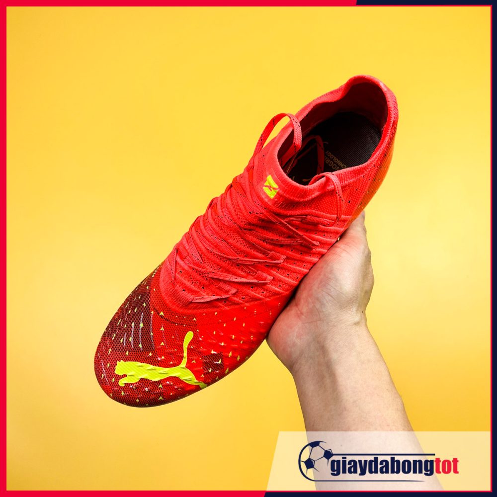 Giày bóng đá Puma Future Z 1.4 MG Đỏ vạch vàng