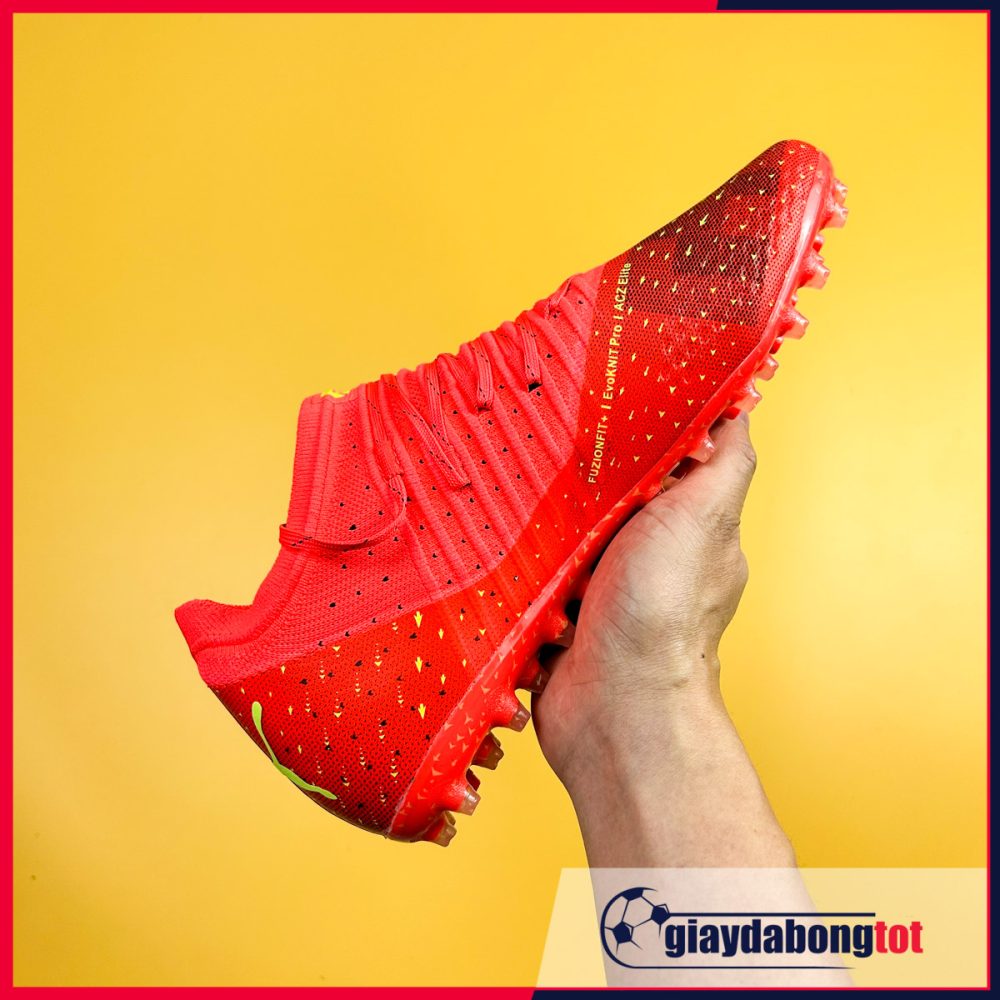 Giày bóng đá Puma Future Z 1.4 MG Đỏ vạch vàng