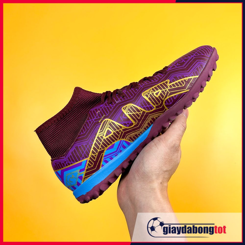 Nike Mercurial Superfly 9 Academy TF Tím Mbappe (Kids)