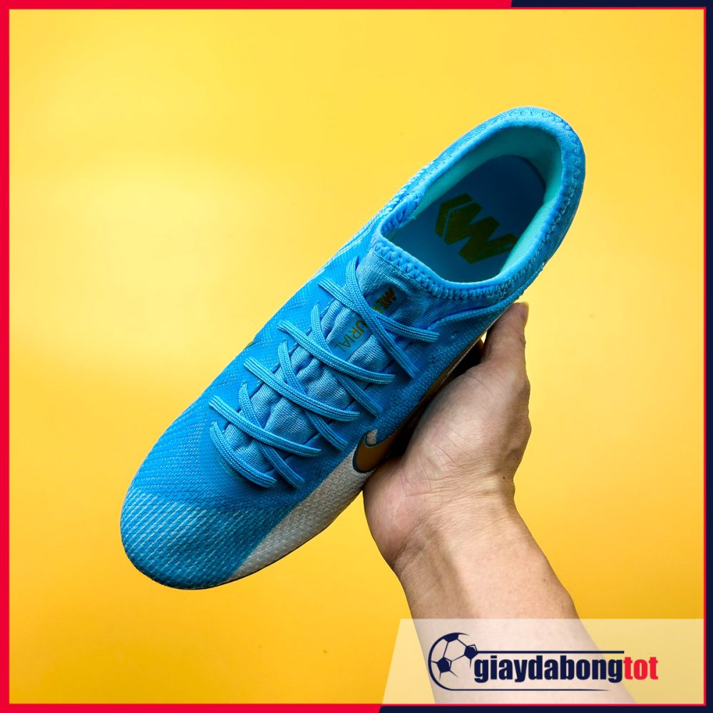 Nike Mercurial Vapor 13 Pro TF Xanh nhạt trắng vạch vàng