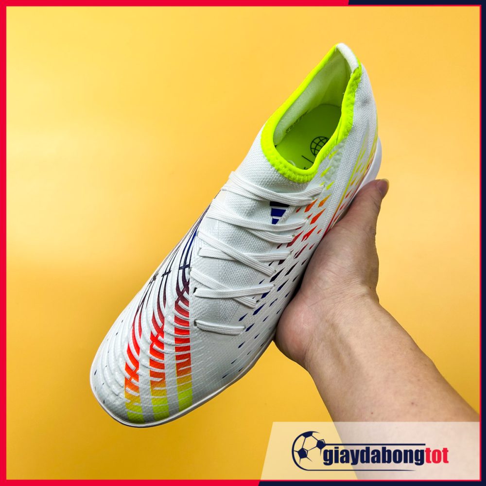 Giày Adidas Predator Edge .3 TF Trắng vạch vàng cam World Cup V2