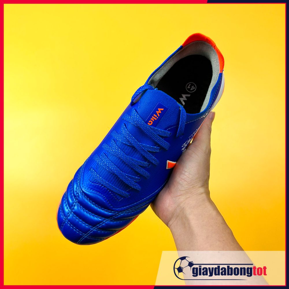 Giày Đá Bóng Wika Thunder TF Xanh vạch cam