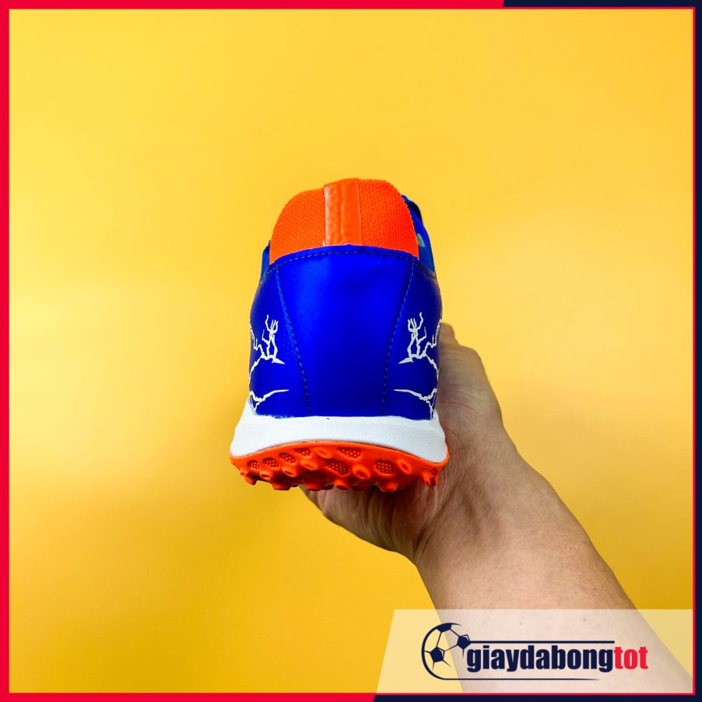 Giày Đá Bóng Wika Thunder TF Xanh vạch cam