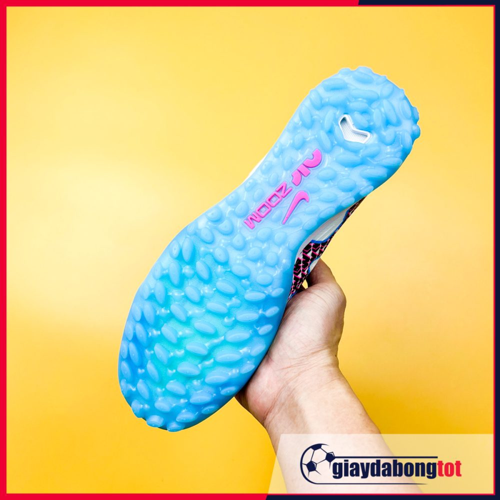 Nike Mercurial Vapor 15 Pro TF Trắng vạch đen đế xanh