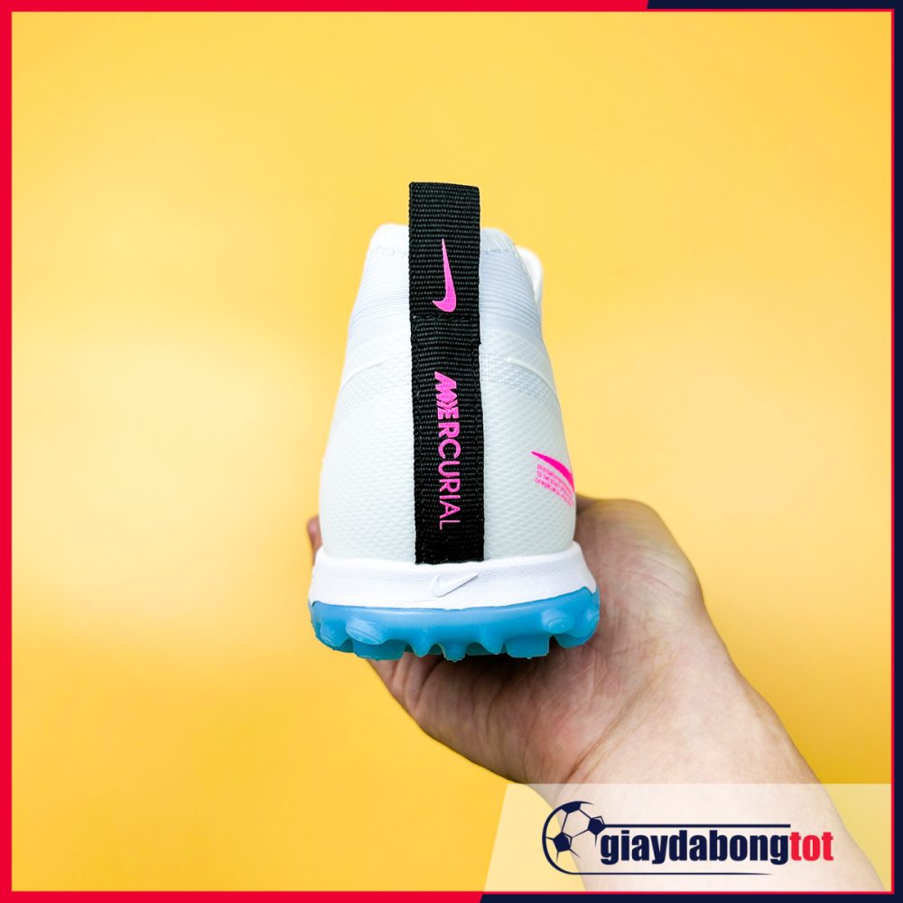 Nike Mercurial Vapor 15 Pro TF Trắng vạch đen đế xanh