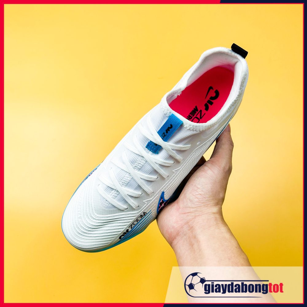 Nike Mercurial Vapor 15 Pro TF Trắng vạch đen đế xanh