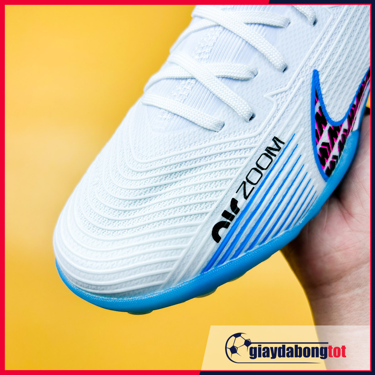 Nike mercurial vapor 15 pro tf trang xanh vach den blast pack (1)