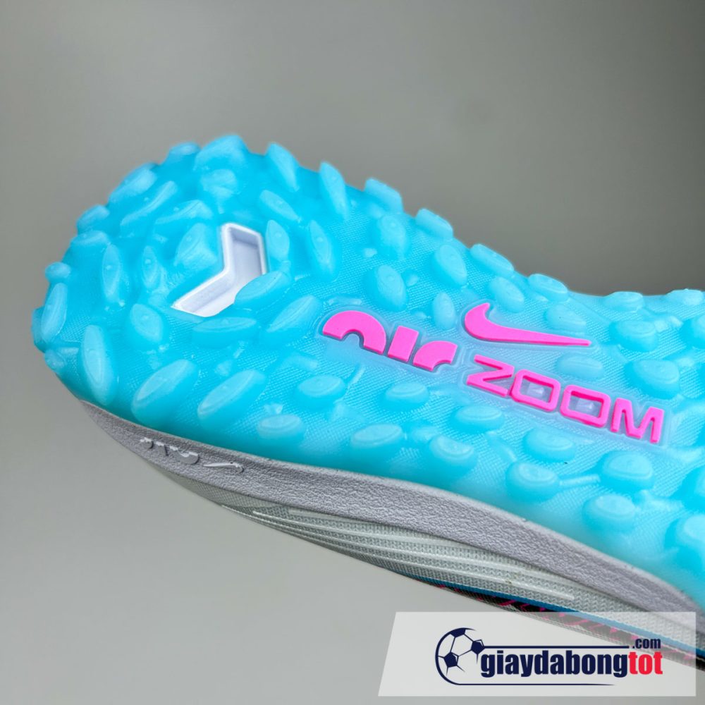 Nike air zoom mercurial vapor 15 pro tf trang xanh vạch đen trẻ em (1)
