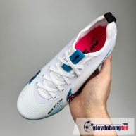 Nike air zoom mercurial vapor 15 pro tf trang xanh vạch đen trẻ em (3)