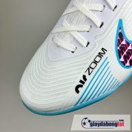 Nike air zoom mercurial vapor 15 pro tf trang xanh vạch đen trẻ em (7)