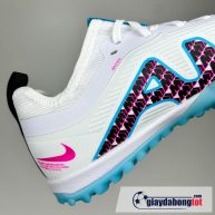 Nike air zoom mercurial vapor 15 pro tf trang xanh vạch đen trẻ em (9)