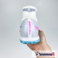 Nike Mercurial Superfly 9 Elite TF Trang xanh vach den (4)