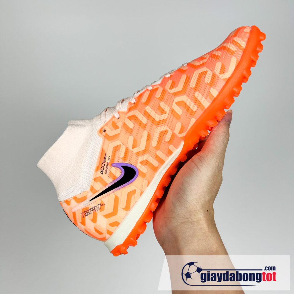 Nike air zoom mercurial superfly 9 elite tf cam trang vach den ca hoi (4)