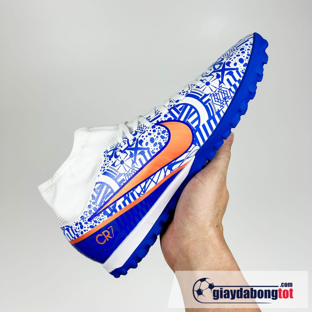 Nike mercurial superfly 9 academy tf trang xanh cr7 2 (3)