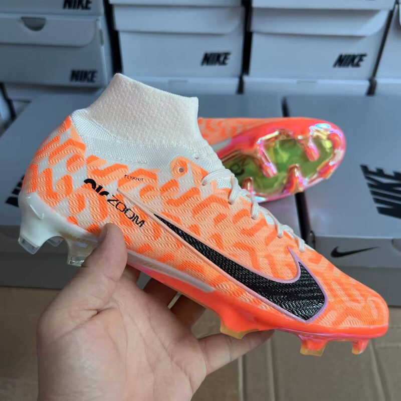 Nike Mercurial Superfly 9 Elite Fg Cam Trắng Vạch đen 