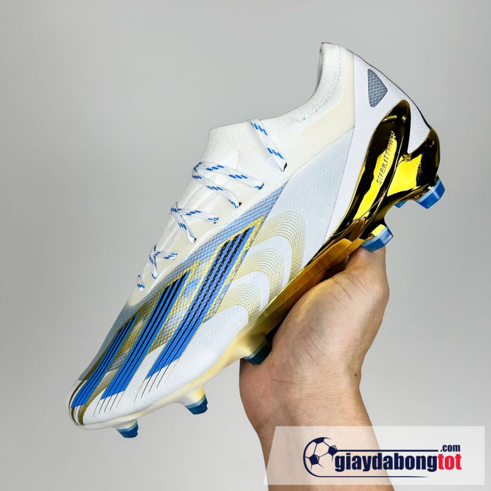 Adidas x crazy fast .1 fg trang xanh vang messi (3)
