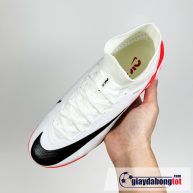 Nike air zoom mercurial superfly 9 elite tf trang do vach den co cao (3)
