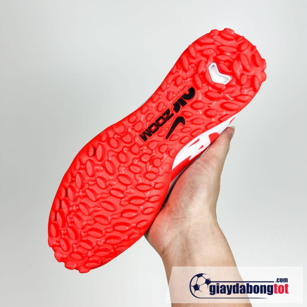 Nike air zoom mercurial superfly 9 elite tf trang do vach den co cao (6)
