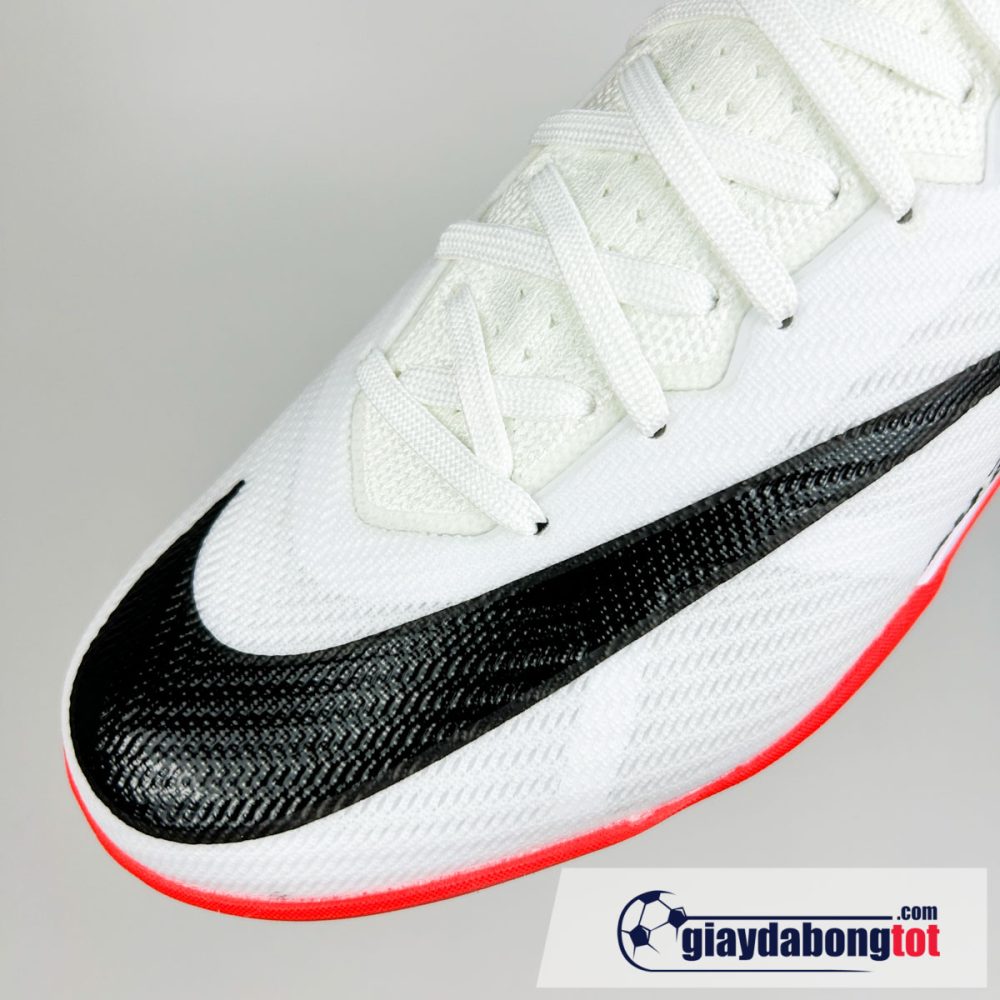 Nike air zoom mercurial superfly 9 elite tf trang do vach den co cao (7)