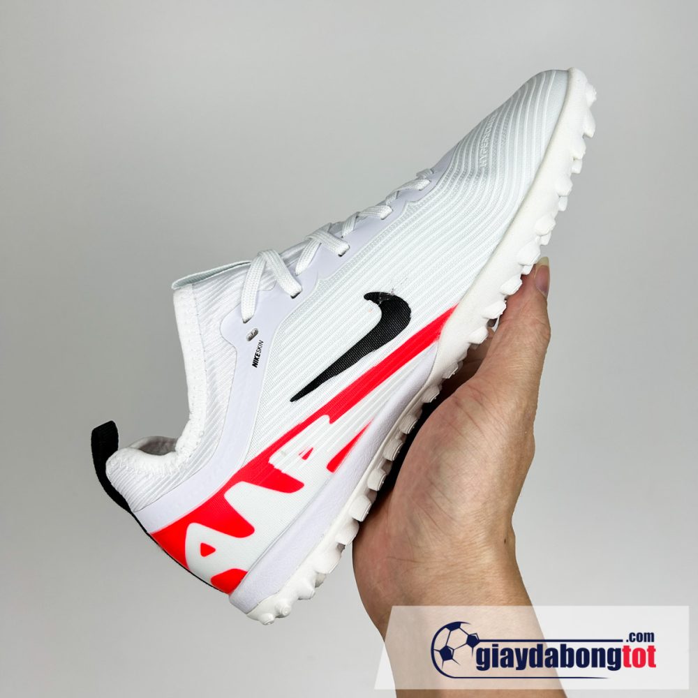Nike air zoom mercurial vapor 15 pro tf trang do vach den tre em size kid (4)