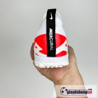 Nike air zoom mercurial vapor 15 pro tf trang do vach den tre em size kid (5)