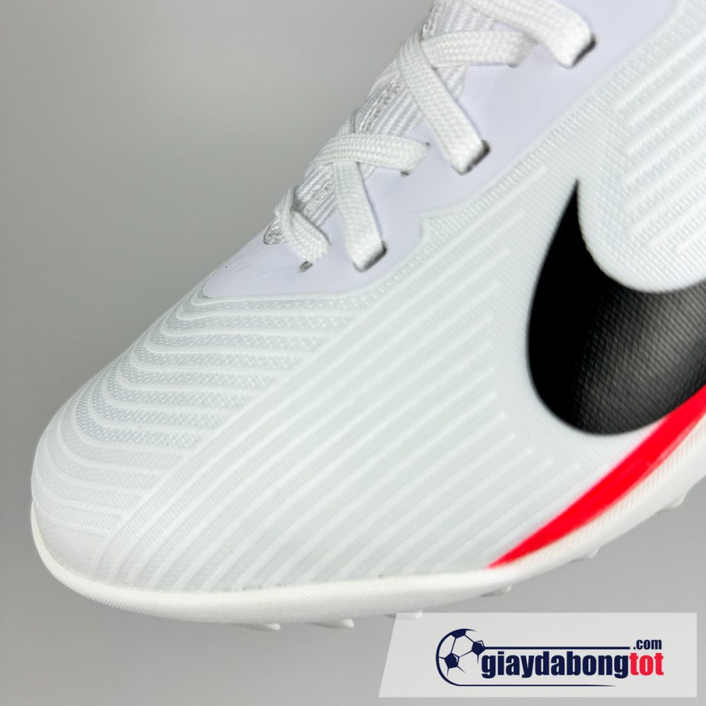 Nike air zoom mercurial vapor 15 pro tf trang do vach den tre em size kid (7)