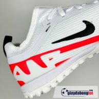 Nike air zoom mercurial vapor 15 pro tf trang do vach den tre em size kid (9)