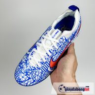 Nike air zoom mercurial vapor 15 pro tf trang xanh vach cam cr7 tre em kid (2)