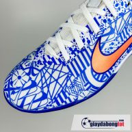Nike air zoom mercurial vapor 15 pro tf trang xanh vach cam cr7 tre em kid (6)
