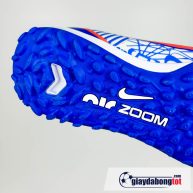 Nike air zoom mercurial vapor 15 pro tf trang xanh vach cam cr7 tre em kid (9)