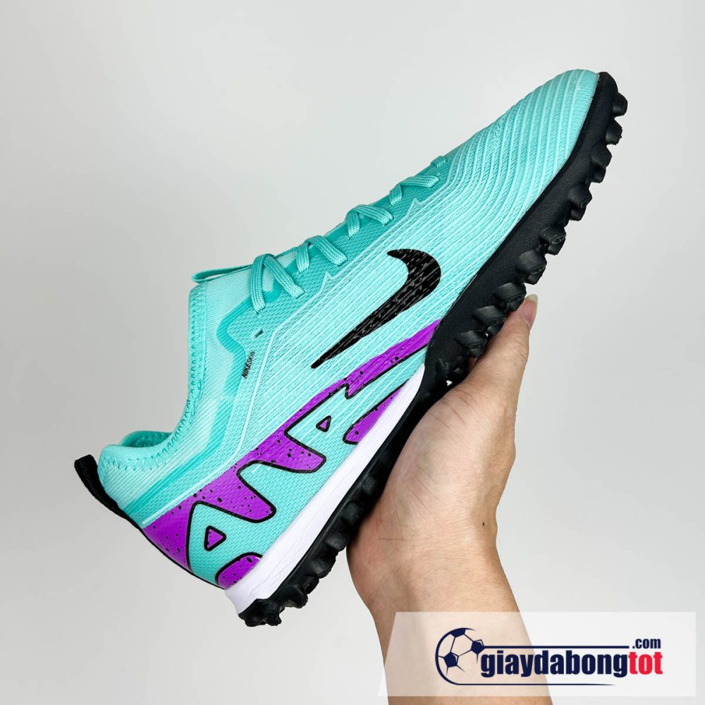 Nike air zoom mercurial vapor 15 pro tf xanh ngoc tim vach den (3)