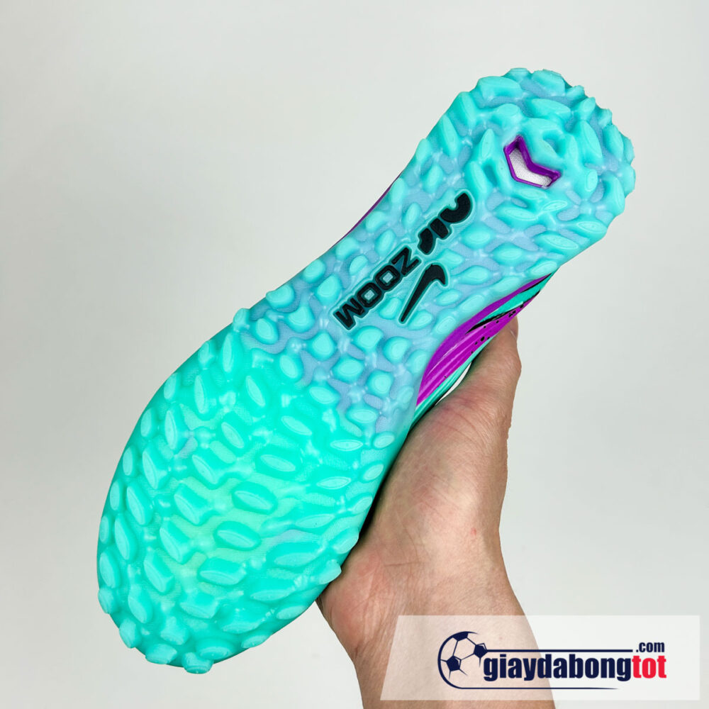 Nike Zoom Mercurial Vapor 15 pro tf xanh ngoc tre em (5)