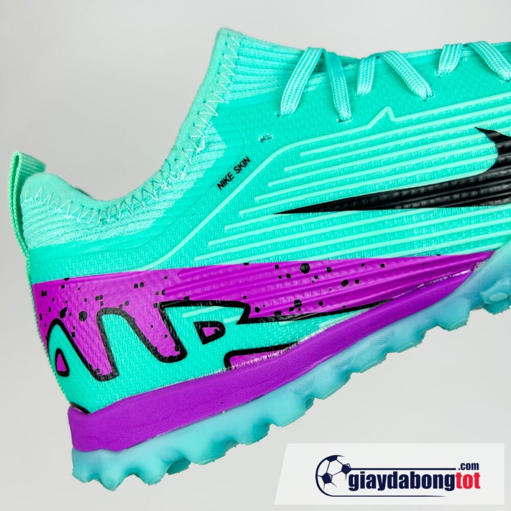 Nike Zoom Mercurial Vapor 15 pro tf xanh ngoc tre em (8)