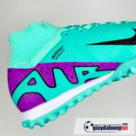 Nike zoom mercurial Superfly 9 elite tf xanh ngoc tim vach den (9)