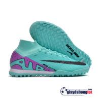 Nike zoom mercurial Superfly 9 elite tf xanh ngoc tim vach den